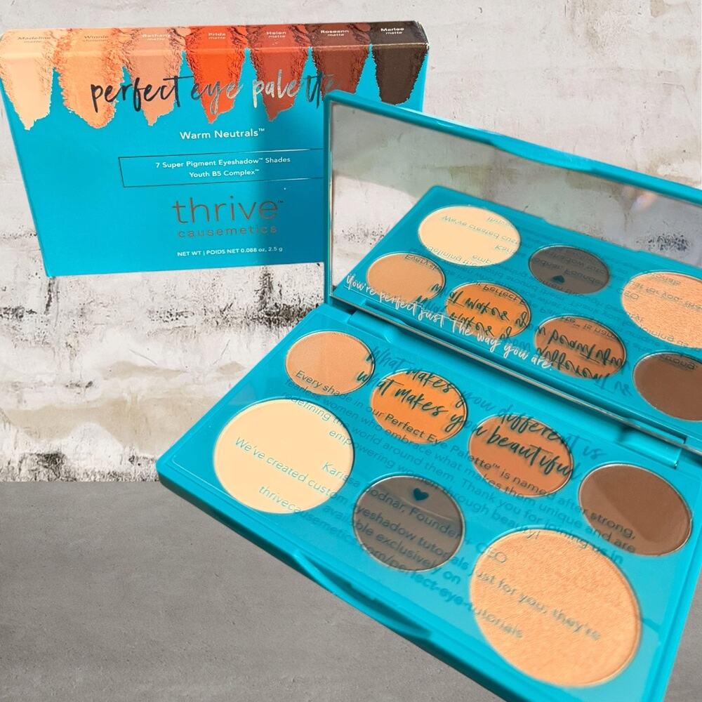 Thrive Causemetics $38 Perfect Eye Palette in Warm Neutrals NIB
